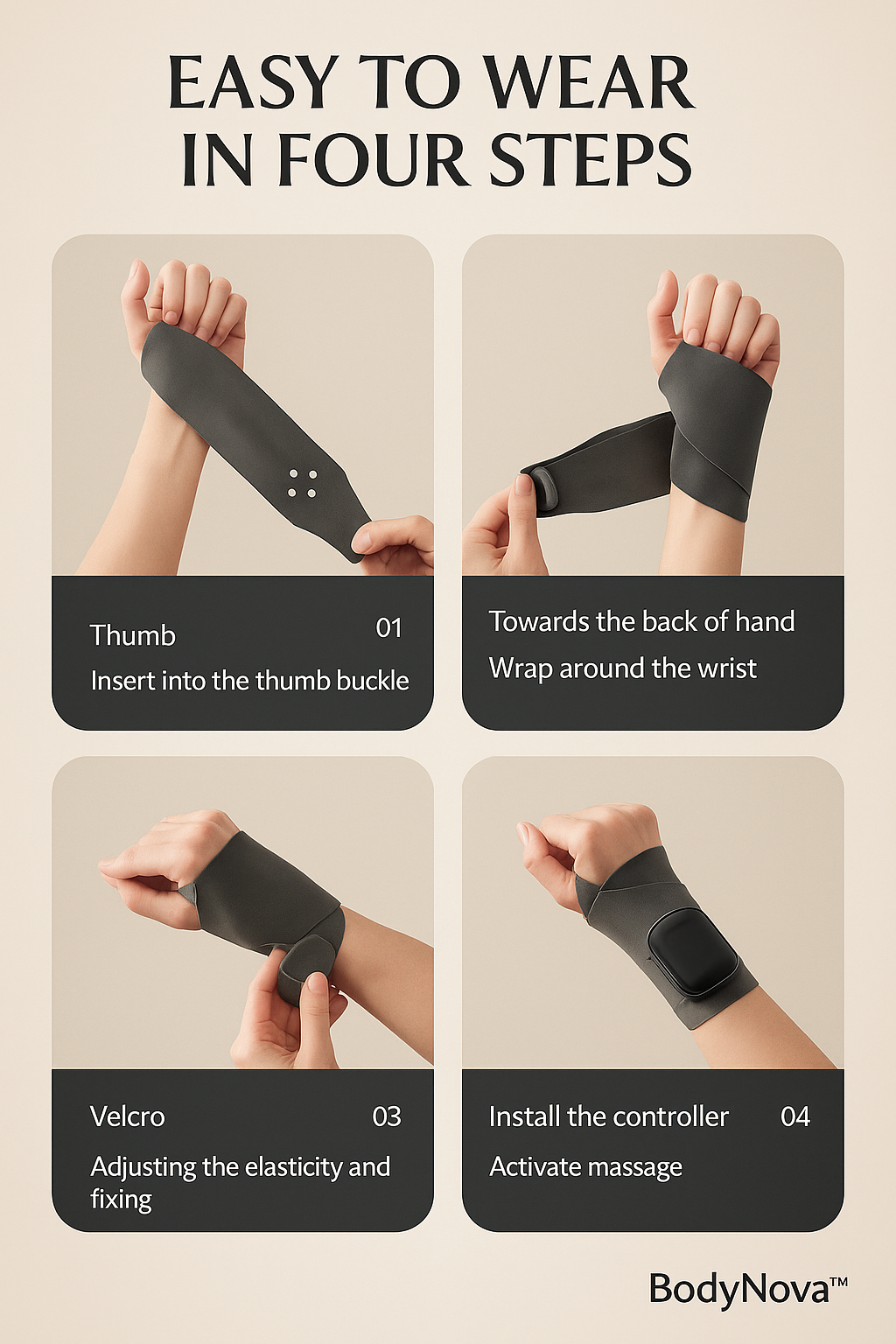 BodyNova™ SmartRelief Wristband